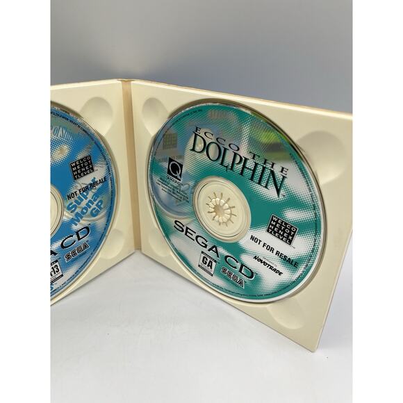 Ecco the Dolphin + Sega Arcade Classics Not For Resale (Sega CD) Polished Discs - Picture 8 of 9
